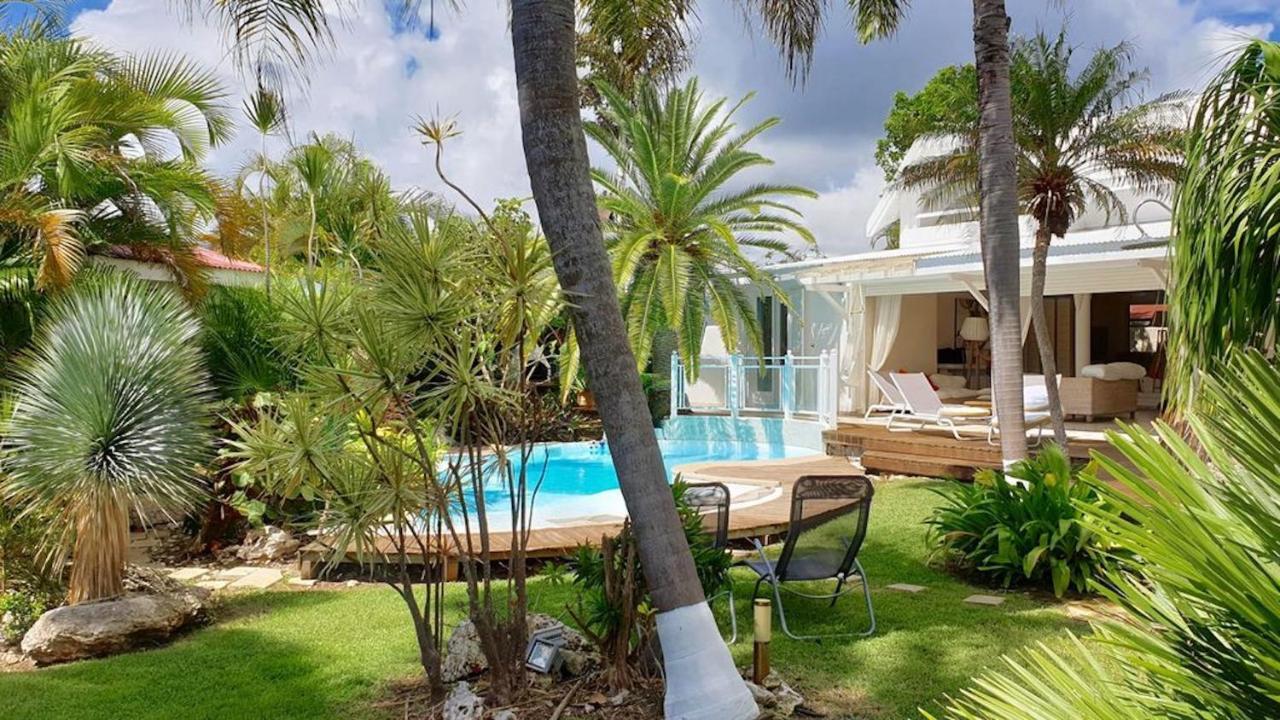 סן-פרנסואה Villa Iguanou Et Piscine En Bord De Mer Proche Plages Marina Et Golf מראה חיצוני תמונה