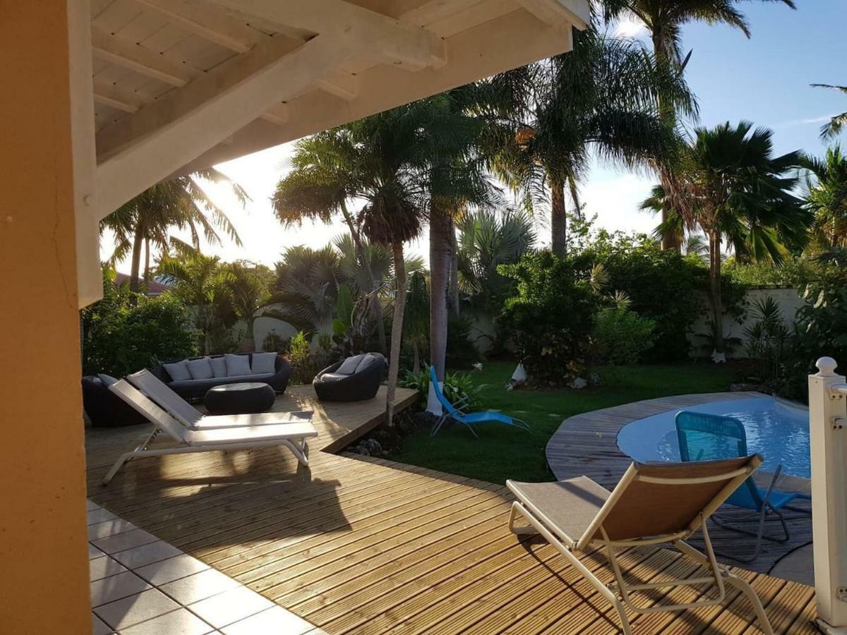 סן-פרנסואה Villa Iguanou Et Piscine En Bord De Mer Proche Plages Marina Et Golf מראה חיצוני תמונה