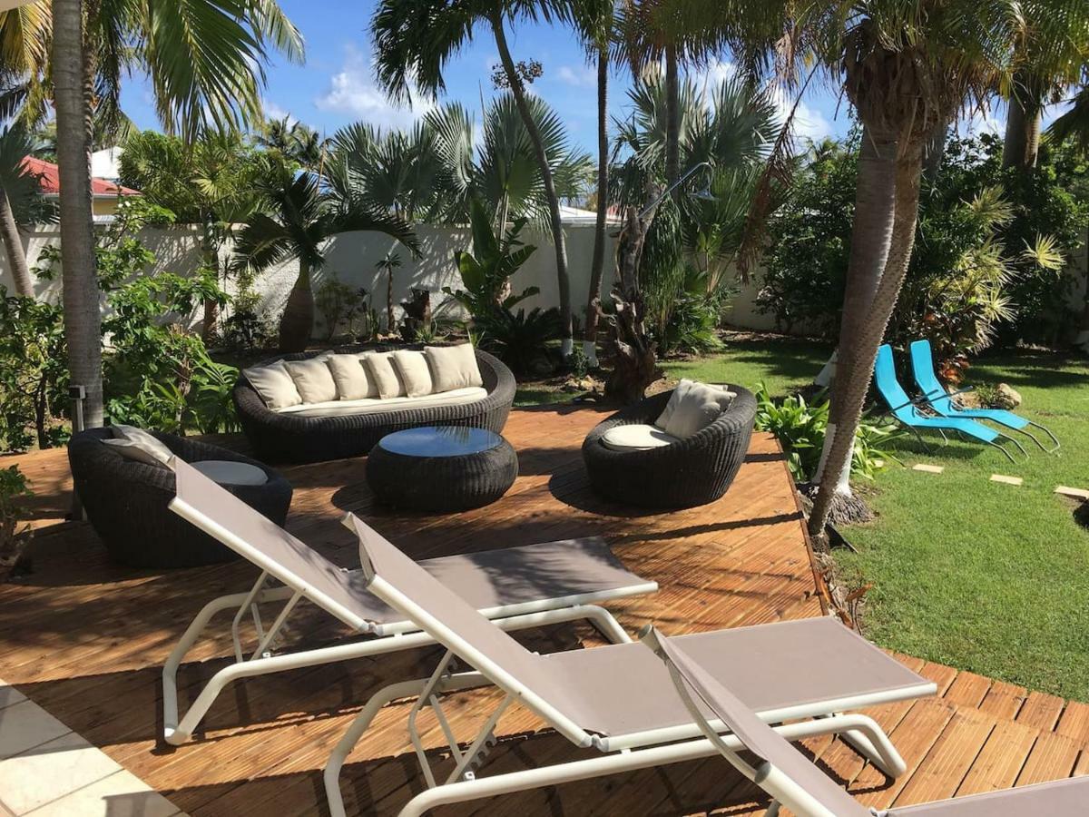 סן-פרנסואה Villa Iguanou Et Piscine En Bord De Mer Proche Plages Marina Et Golf מראה חיצוני תמונה
