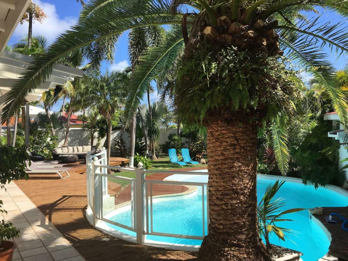 סן-פרנסואה Villa Iguanou Et Piscine En Bord De Mer Proche Plages Marina Et Golf מראה חיצוני תמונה