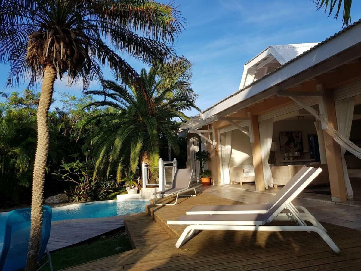סן-פרנסואה Villa Iguanou Et Piscine En Bord De Mer Proche Plages Marina Et Golf מראה חיצוני תמונה