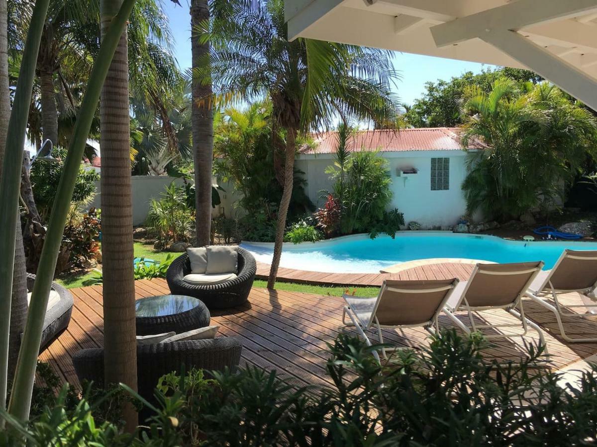 סן-פרנסואה Villa Iguanou Et Piscine En Bord De Mer Proche Plages Marina Et Golf מראה חיצוני תמונה