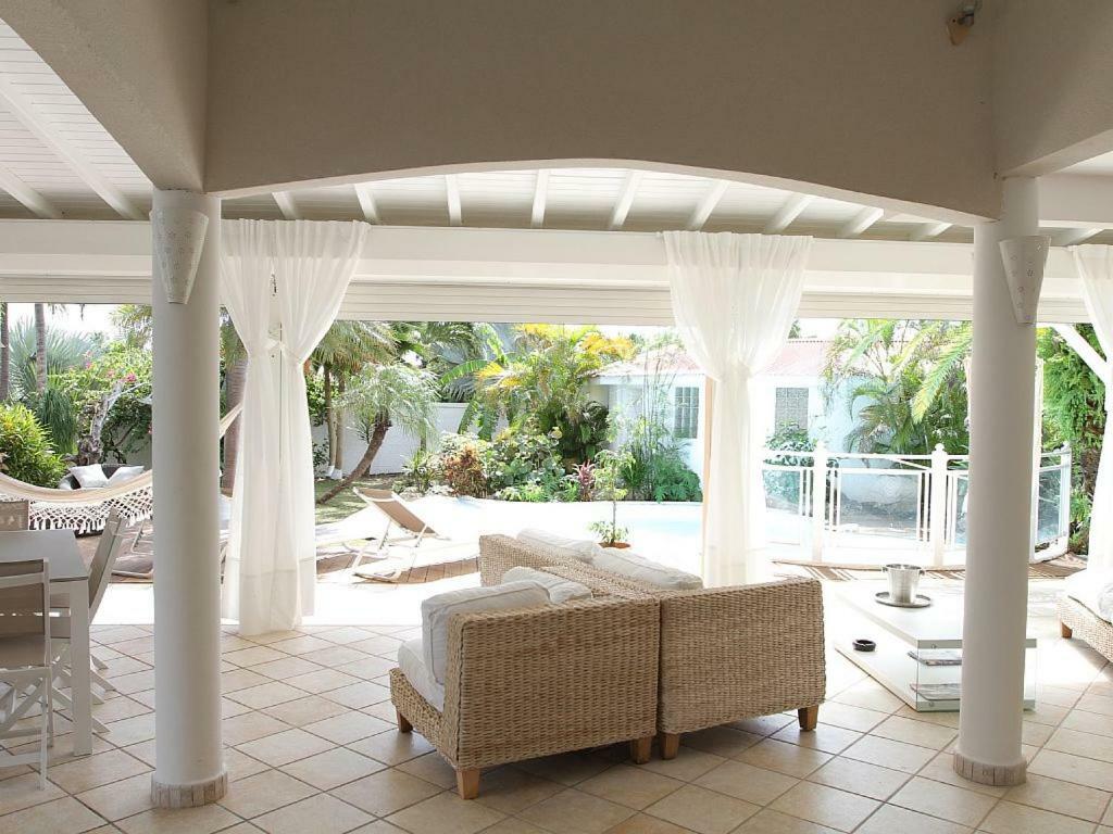 סן-פרנסואה Villa Iguanou Et Piscine En Bord De Mer Proche Plages Marina Et Golf מראה חיצוני תמונה